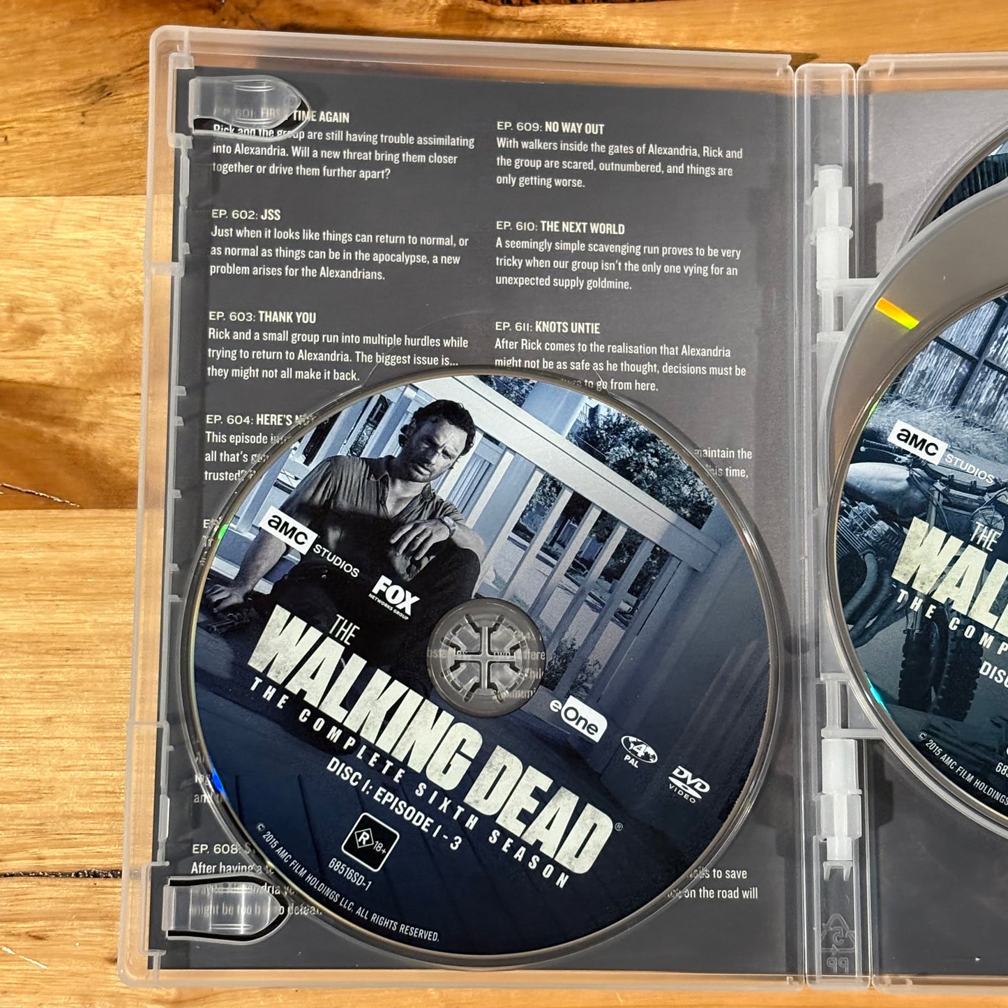 The Walking Dead Season 6 DVD 6-Disc Set PAL 4 VGC