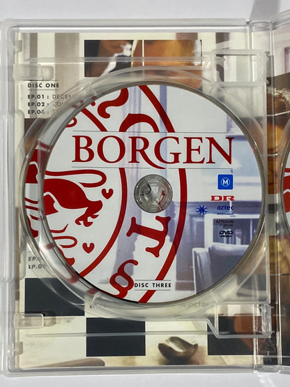 Borgen: The Complete First & Second Season DVD Danish Drama PAL 4 VGC