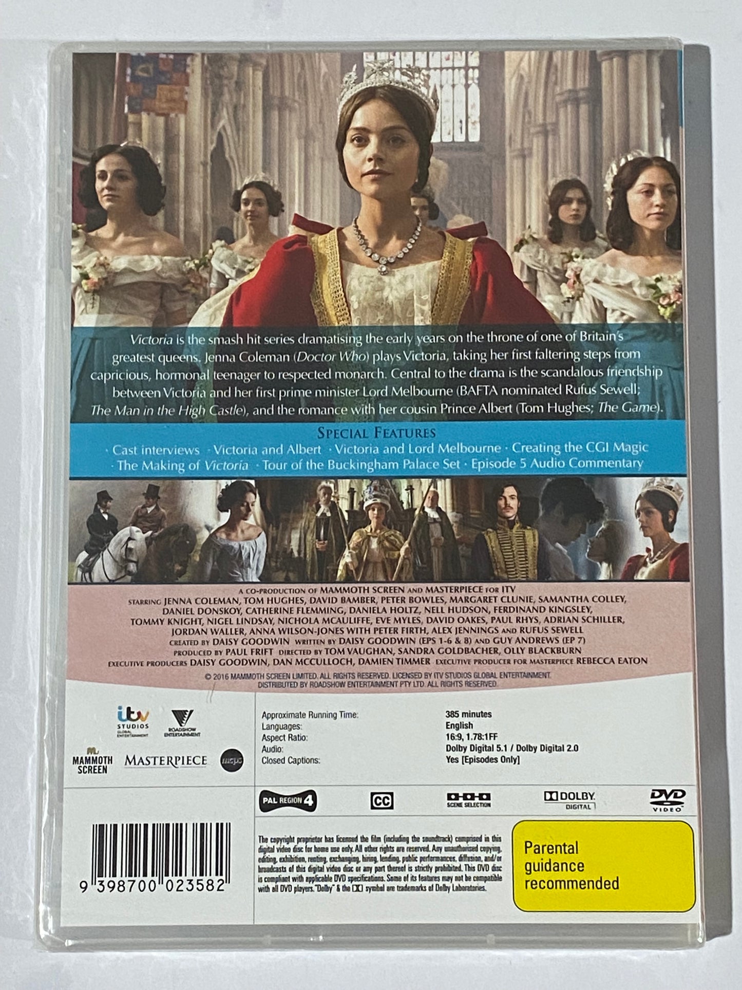 Victoria Series 1 DVD Jenna Coleman ITV Studios Drama 3-Disc PAL 4 Brand New Sealed