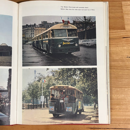Buses, Trolleys and Trams by Chas S. Dunbar Hardcover Transport History VTG
