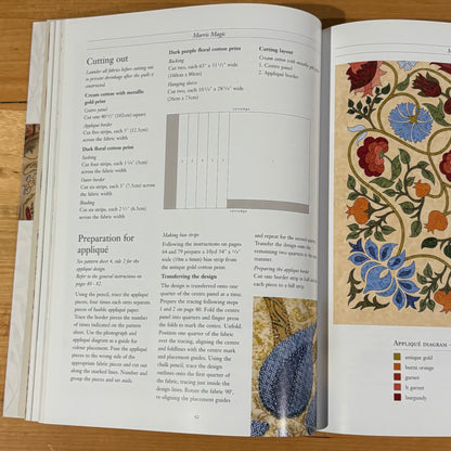 William Morris in Appliqué by Michele Hill Softcover Book 2009 GD