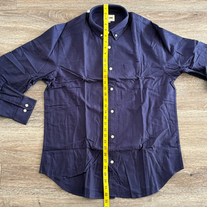 Soil And Bone Shirt Men's Medium Casual Long Sleeve Blue Collared NWT