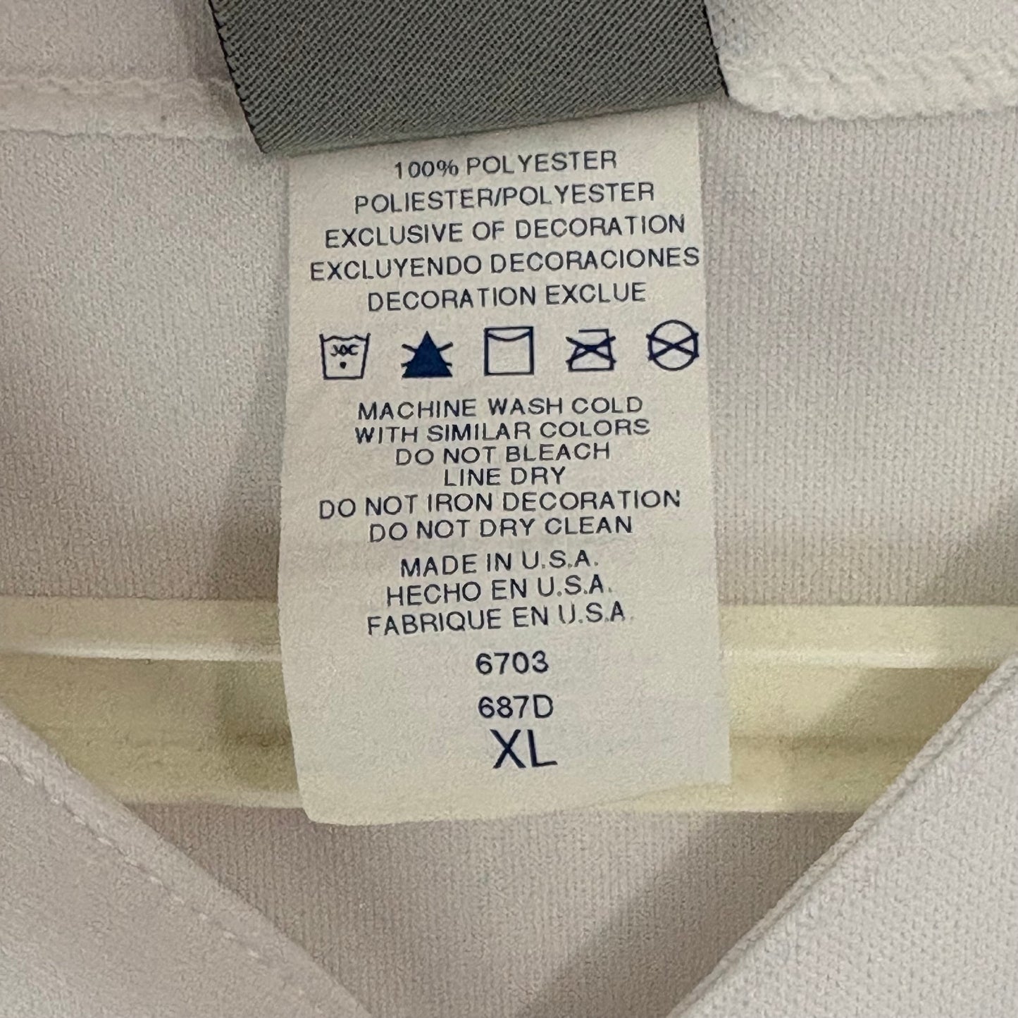 Kansas City Royals Baseball Shirt White Women's Size XL