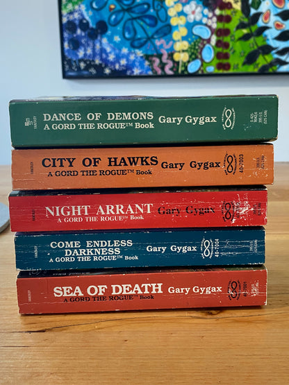 Gord The Rogue Gary Gygax 5 x Paperback Vintage First Editions GD