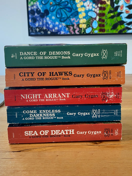 Gord The Rogue Gary Gygax 5 x Paperback Vintage First Editions GD