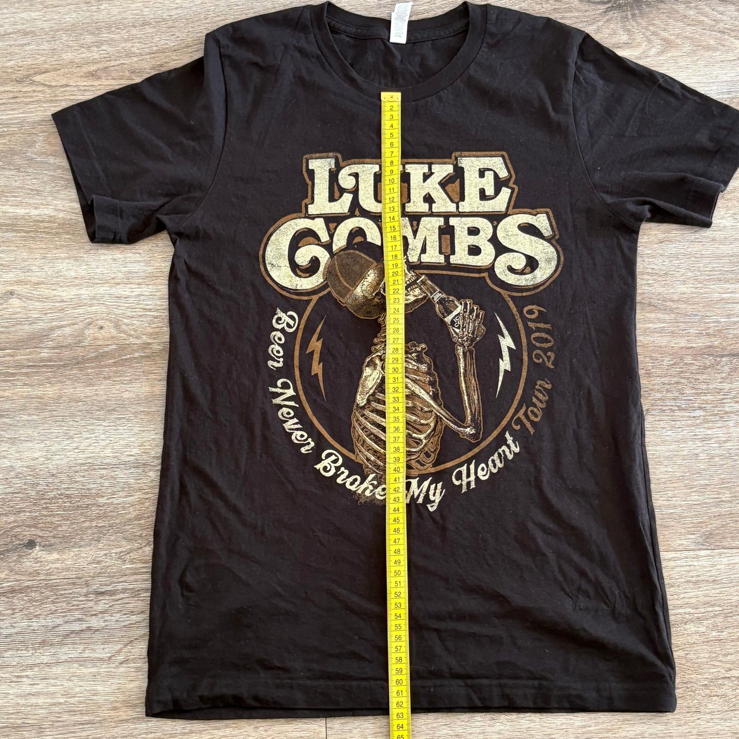 Luke Combs Beer Never Broke My Heart 2019 Tour T-Shirt Black Size M