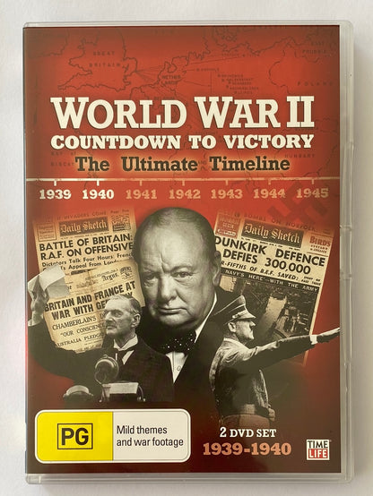 World War Two Countdown to Victory DVD The Ultimate Timeline Time Life 11-Disc Set VGC