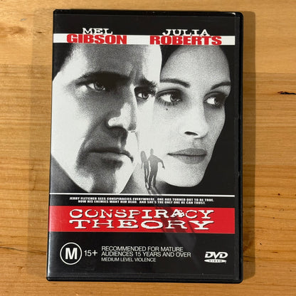 Conspiracy Theory DVD Mel Gibson Julia Roberts PAL 4 VGC
