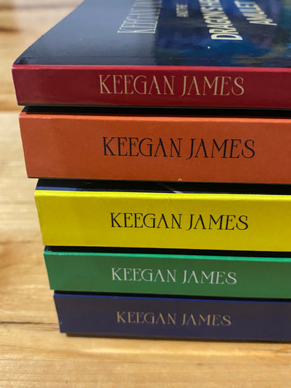 The Keegan James Adventures All 5 Books All Signed by Peter Leslie VGC