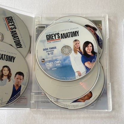 Grey's Anatomy Seasons 11-12 DVD Complete 6-Disc Sets VGC