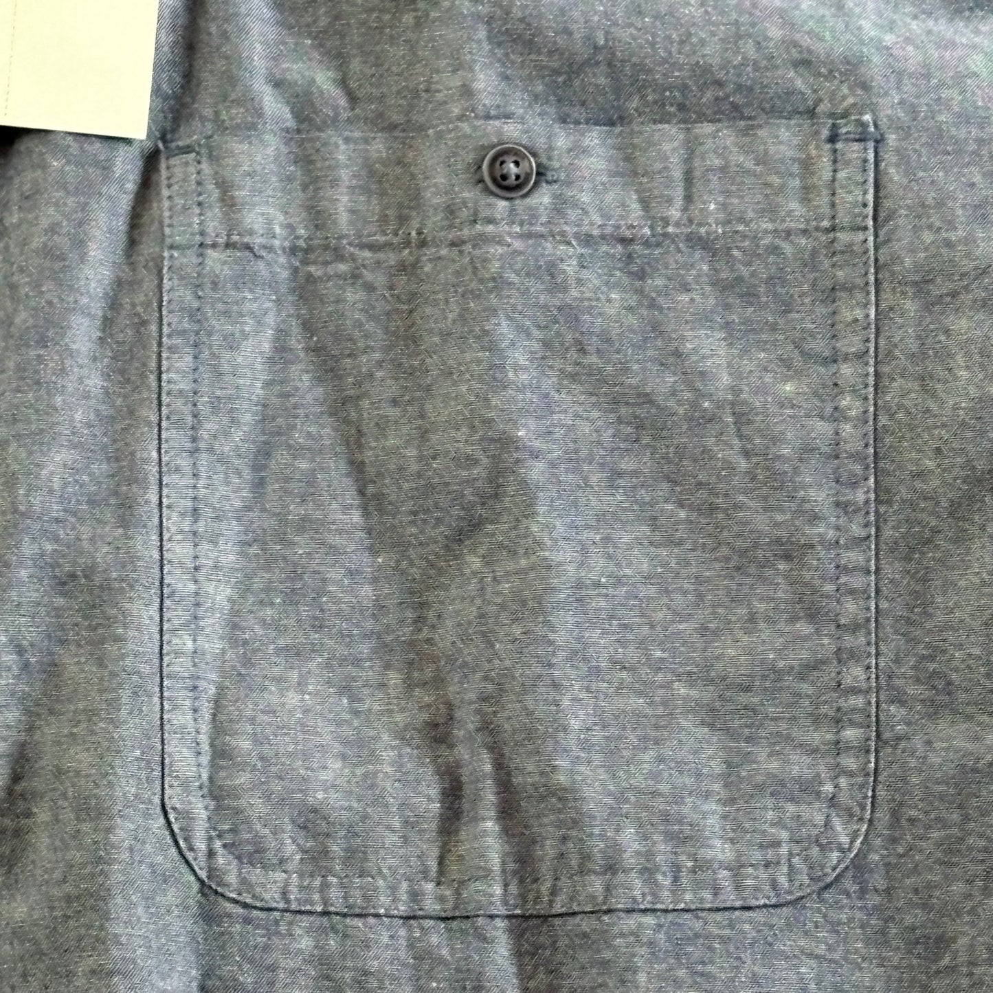 Mountain Designs Organic Cotton Shirt Mens Blue Collared Size 3XL Long Sleeves