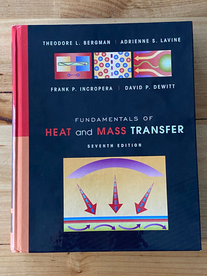 Fundamentals Of Heat And Mass Transfer 7th Edition Hardcover GD