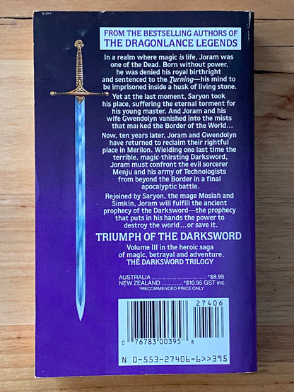 The Darksword Trilogy Vol 1-3 Complete Set Margaret Weis & Tracy Hickman GD