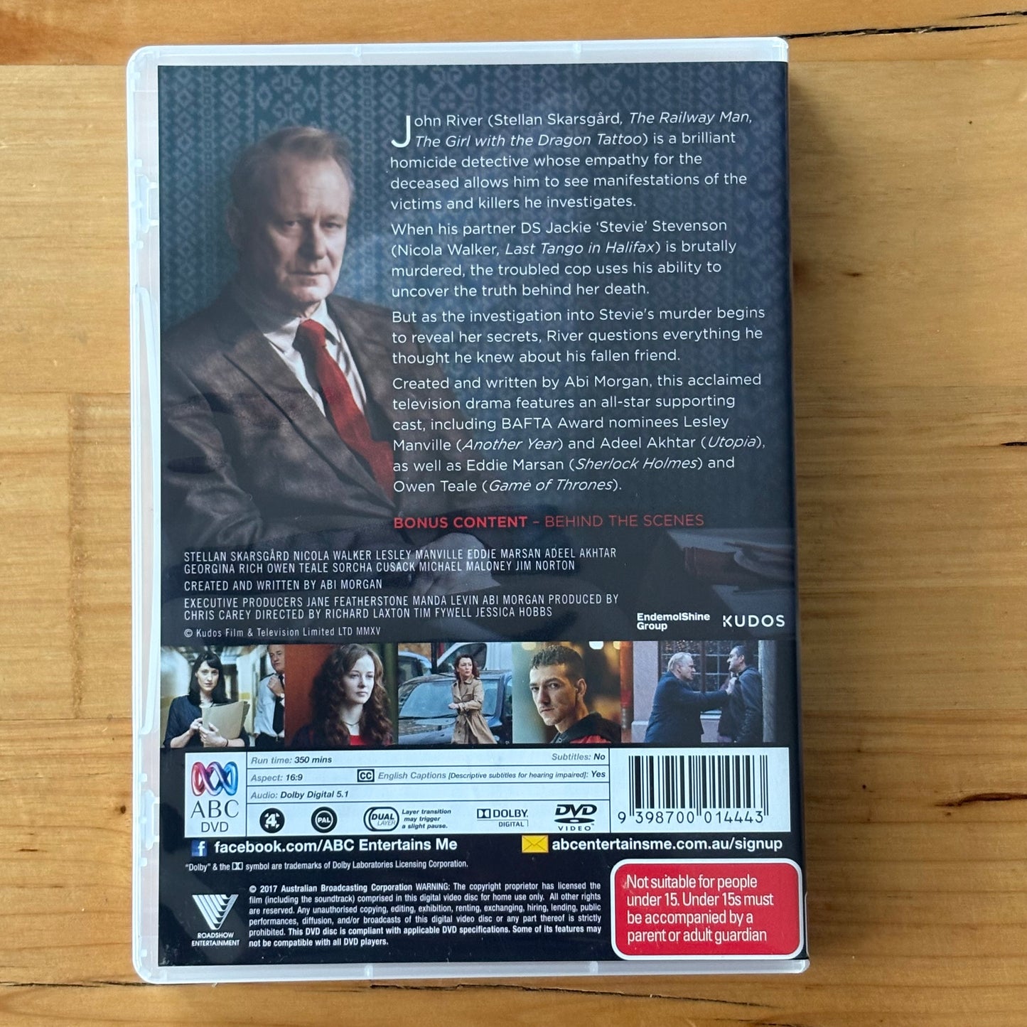 River Stellan Skarsgård Nicola Walker DVD Drama 2-Disc PAL 4 VGC