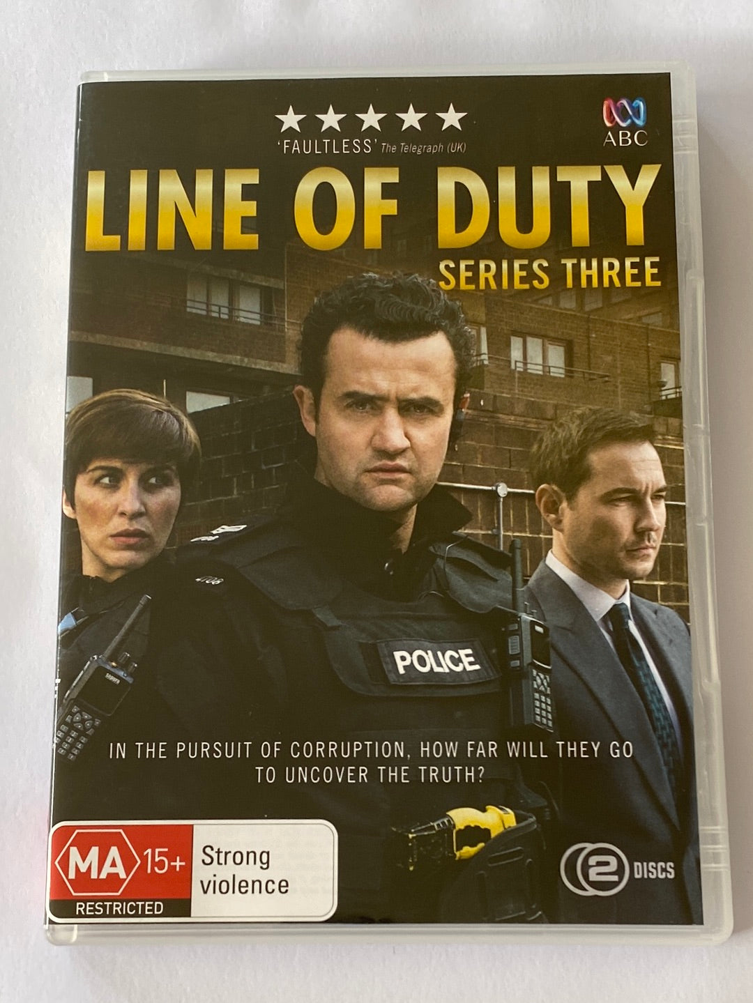 Line of Duty DVD Series 1-4 British Crime Series PAL 4 3 DVD Set VGC