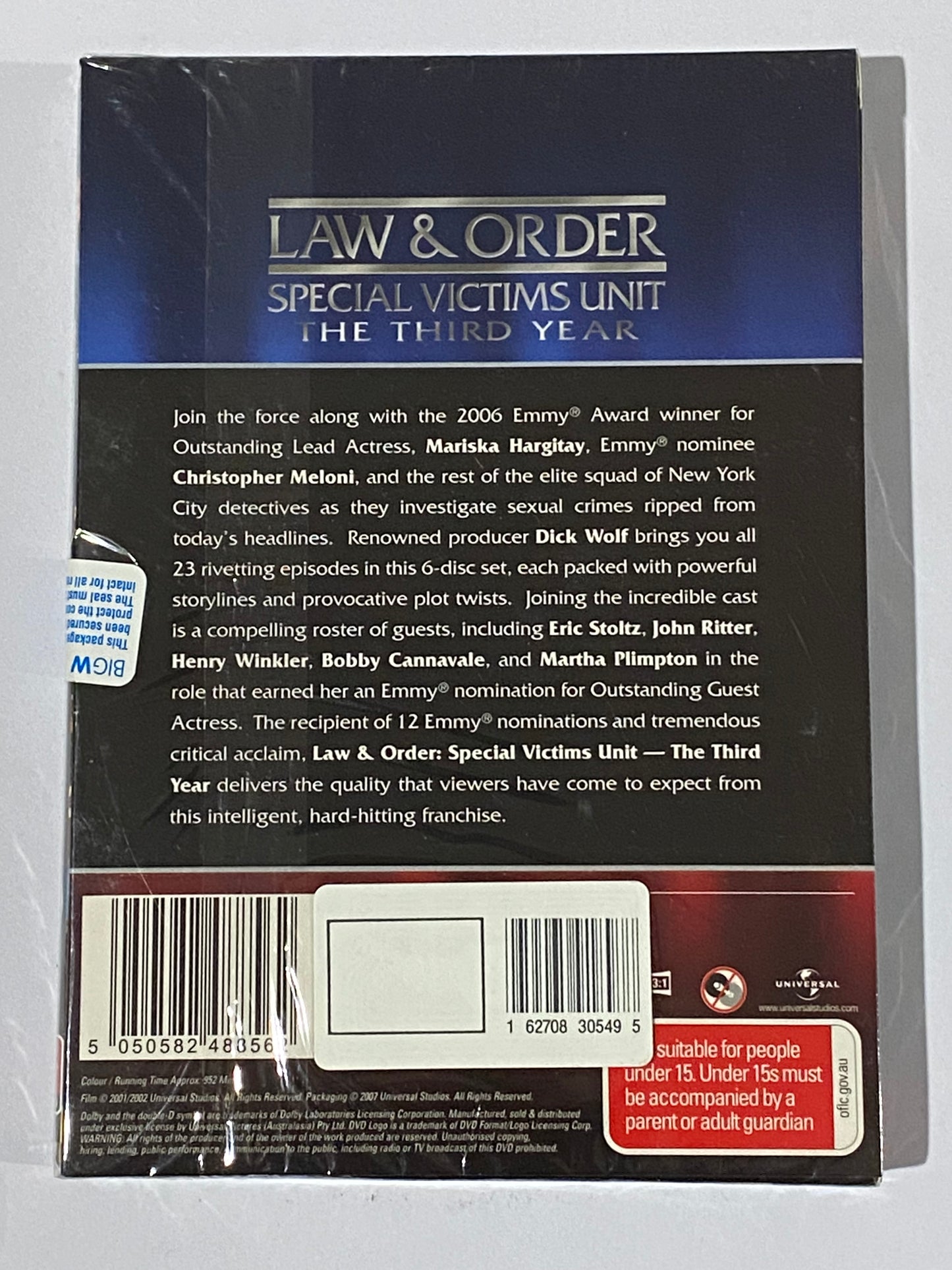 Law & Order SVU The Third Year DVD 6-Disc Set PAL 2,4,5 New Sealed