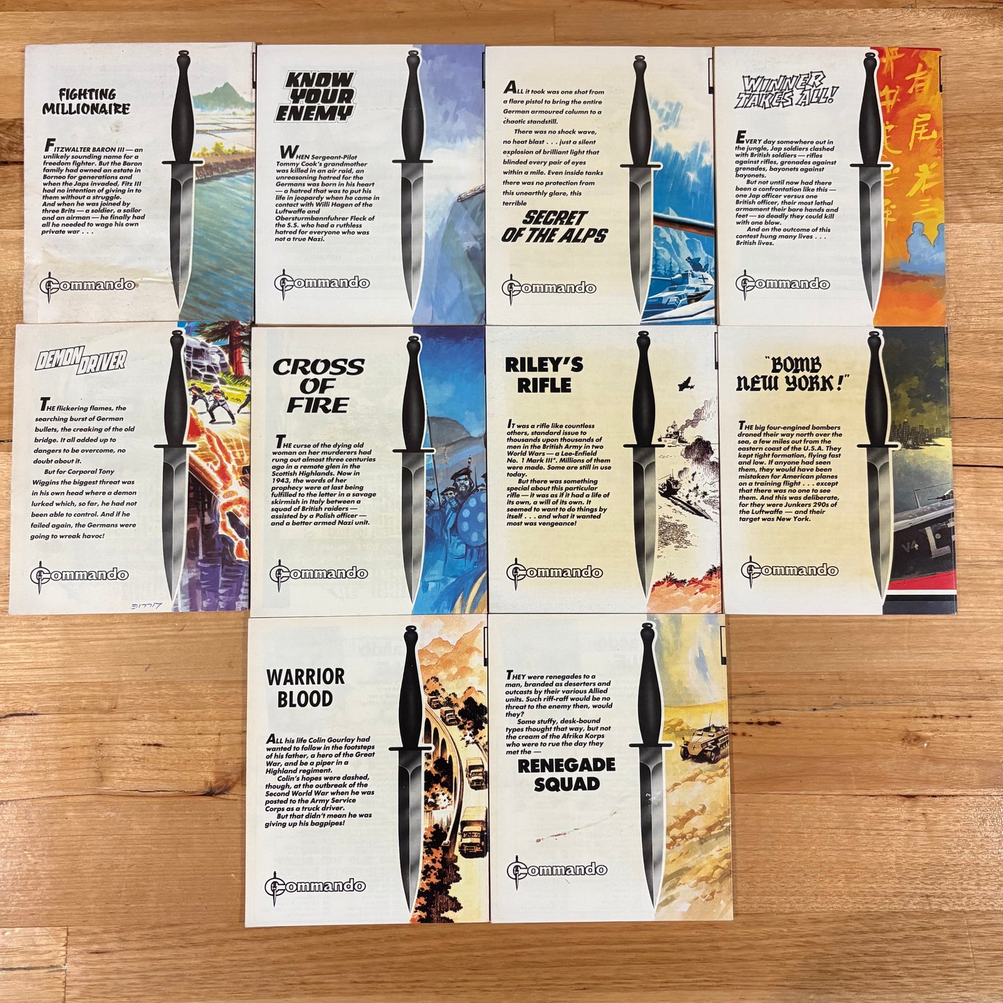 Commando War Comics 2341-2350 Complete Set DC Thomson GD