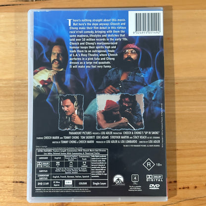 Cheech and Chong Up In Smoke and Still Smokin DVD Bundle PAL 4 VGC