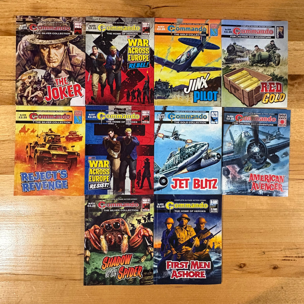 Commando War Comics x 10 Bundle Printed 2019 DC Thomson 134