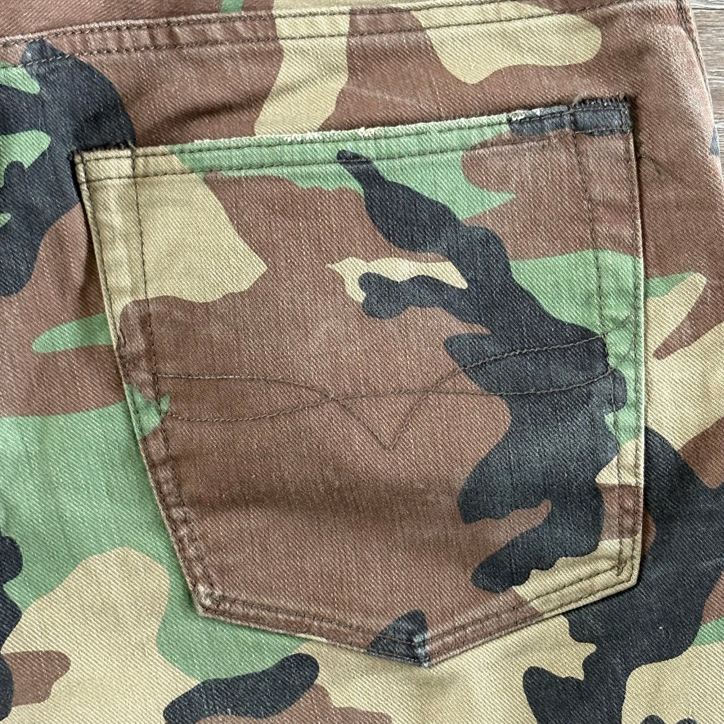 Polo Ralph Lauren Cargo Pants Camoflauge Pattern Mens Sz 82A Button Fly