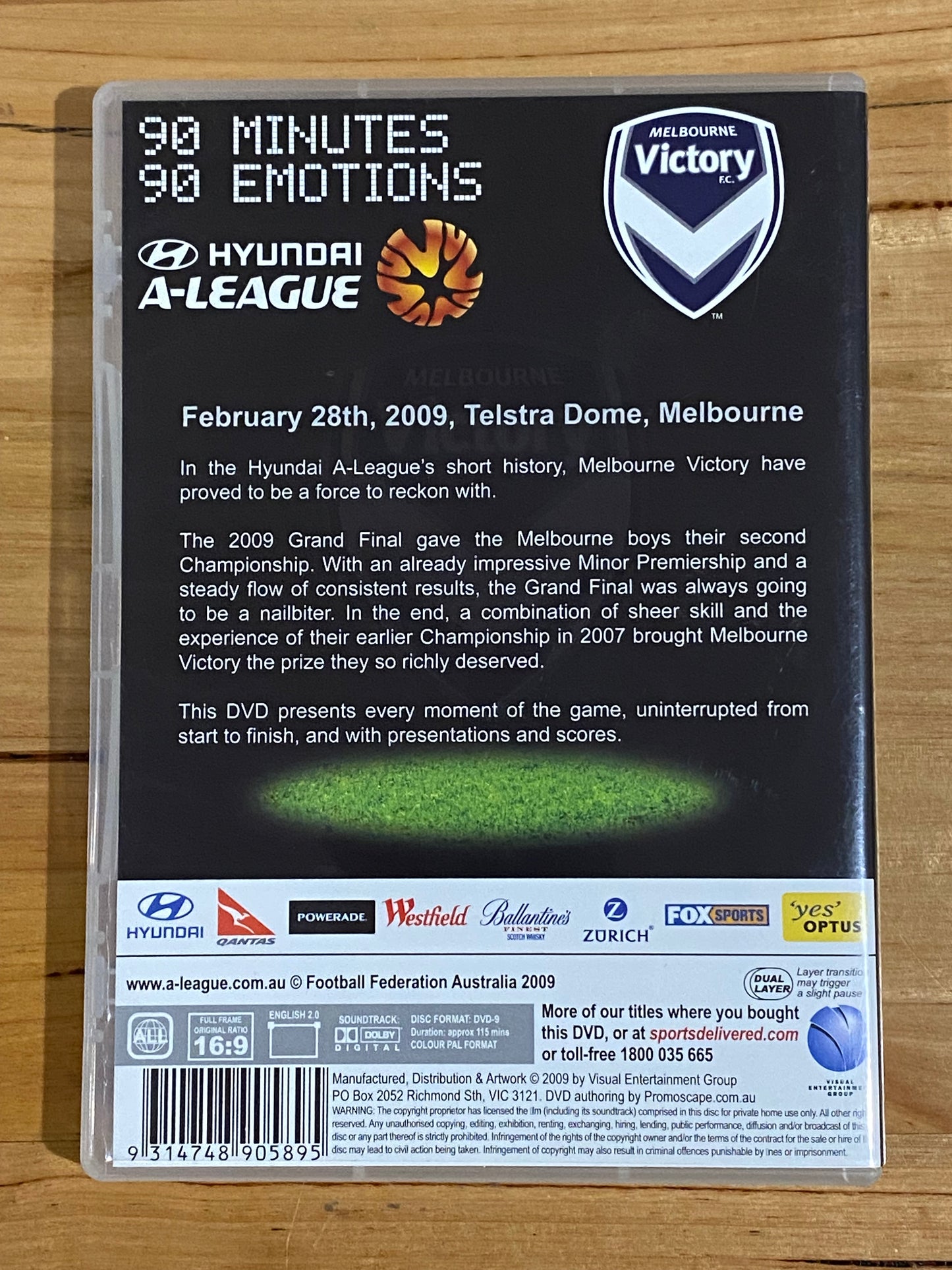 A-League Grand Final 2009 DVD Melbourne Victory VGC