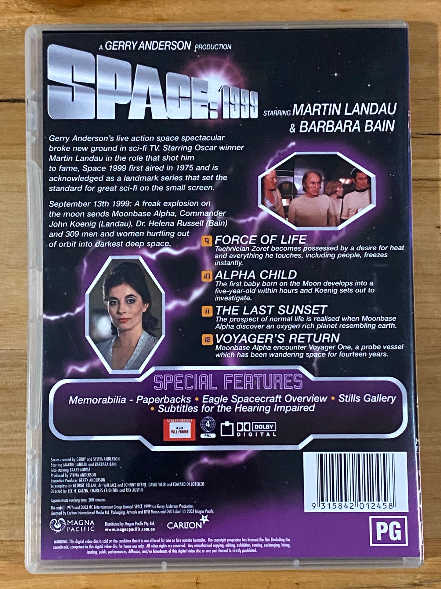 Space 1999 Volume 3 DVD Gerry Anderson Digitally Remastered PAL 4 VGC