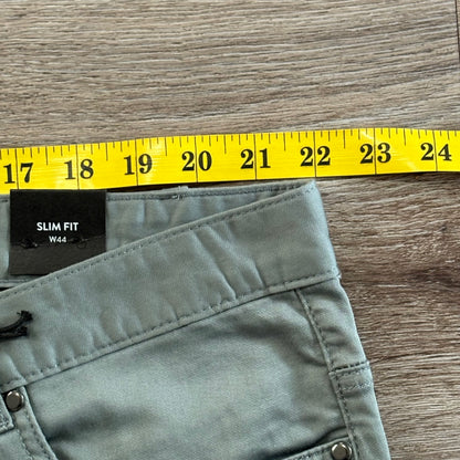 Tarocash Men’s Chinos Mid-Green Sz 44-inch Waist Stretch Zip Fly New With Tags