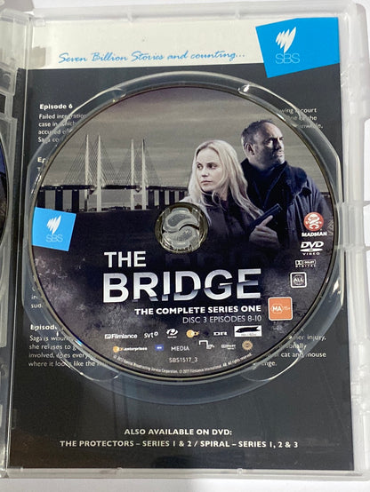 The Bridge Complete Series One & Two DVD Swedish/Danish Crime Thriller PAL 4 VGC