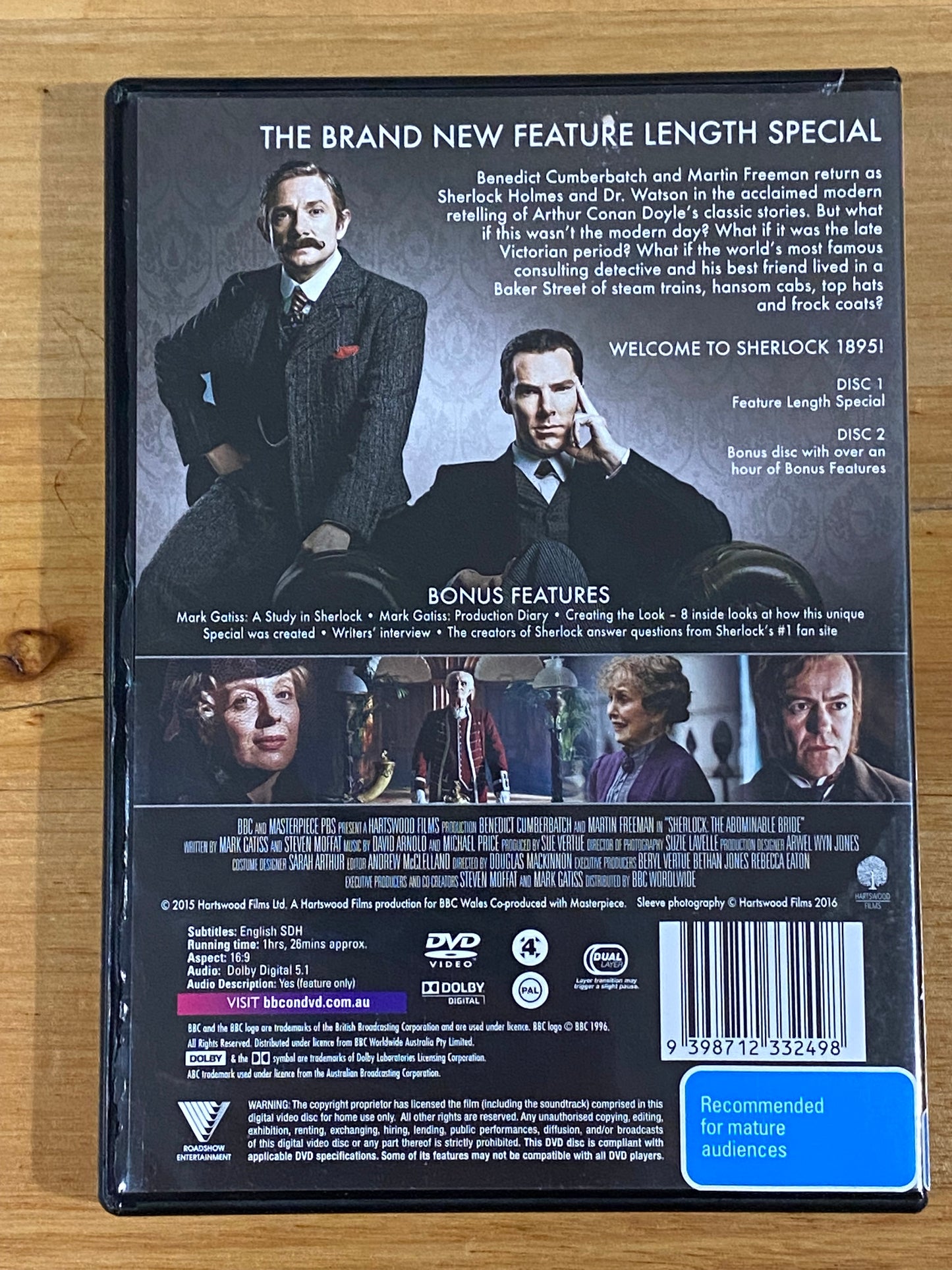 Sherlock Series 1-3 and The Abominable Bride DVD BBC TV PAL 4 VGC