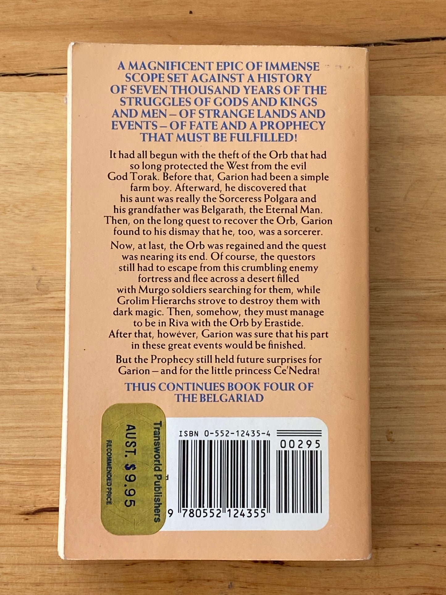 Castle Of Wizardry by David Eddings Paperback 1987 GD