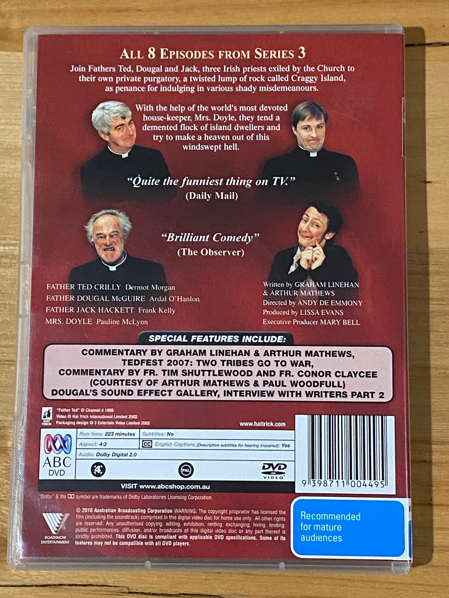 Father Ted Series 3 DVD Comedy 2-Disc Set PAL 4 VGC