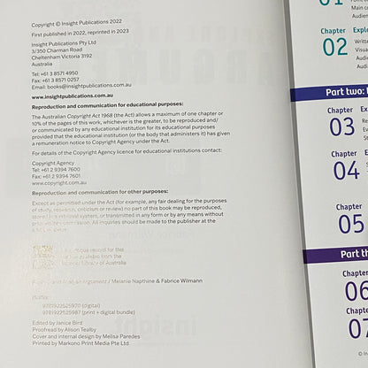 Explore And Analyse Argument Study Design 2023 Napthine Wilmann Paperback GD