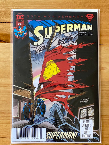 SUPERMAN 75 SPECIAL EDITION (2022) SIGNED BY DAN JURGENS WITH COA