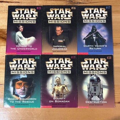 Star Wars Missions x 18 Book Bundle Paperback Scholastic Vintage