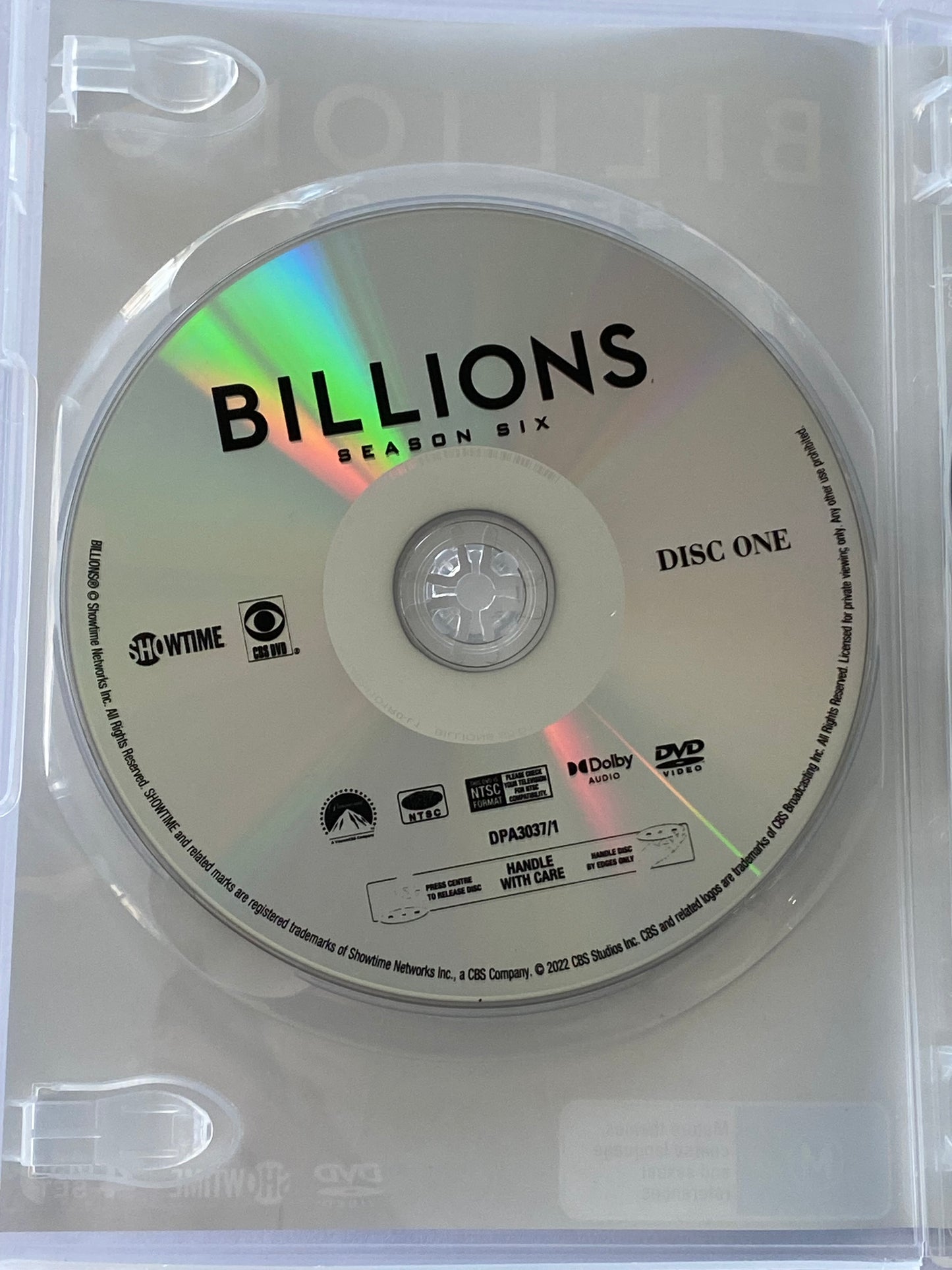 Billions Season 5 & 6 DVD Damian Lewis Paul Giamatti 4-Disc Set NTSC 2,4,5 VGC