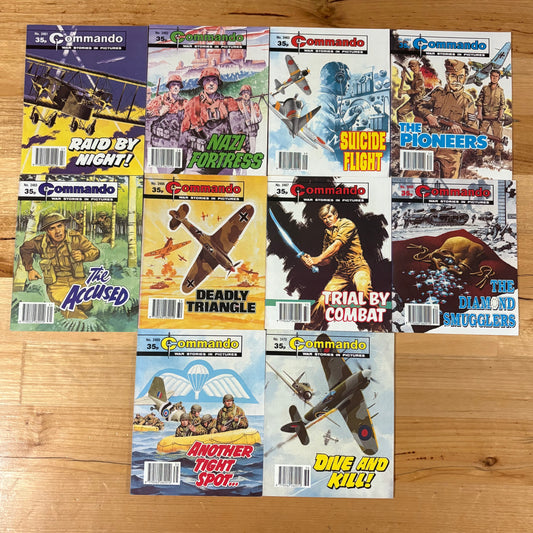 Commando War Comics 2461-2470 Complete Set DC Thomson GD