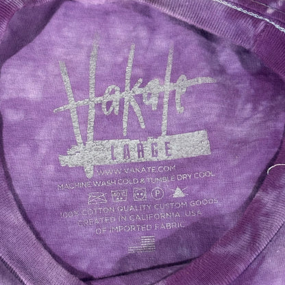 Phases Chase Atlantic T-Shirt Purple Tie Die Print Cotton Size L