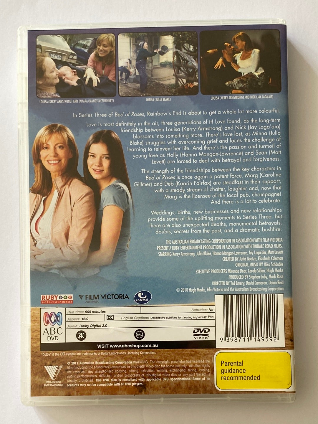 Bed of Roses Series 1-3 DVD ABC TV Family Drama Complete Set PAL 4 VGC