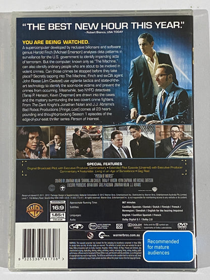 Person Of Interest Complete Seasons 1-5 DVD Every Episode PAL 4 VGC