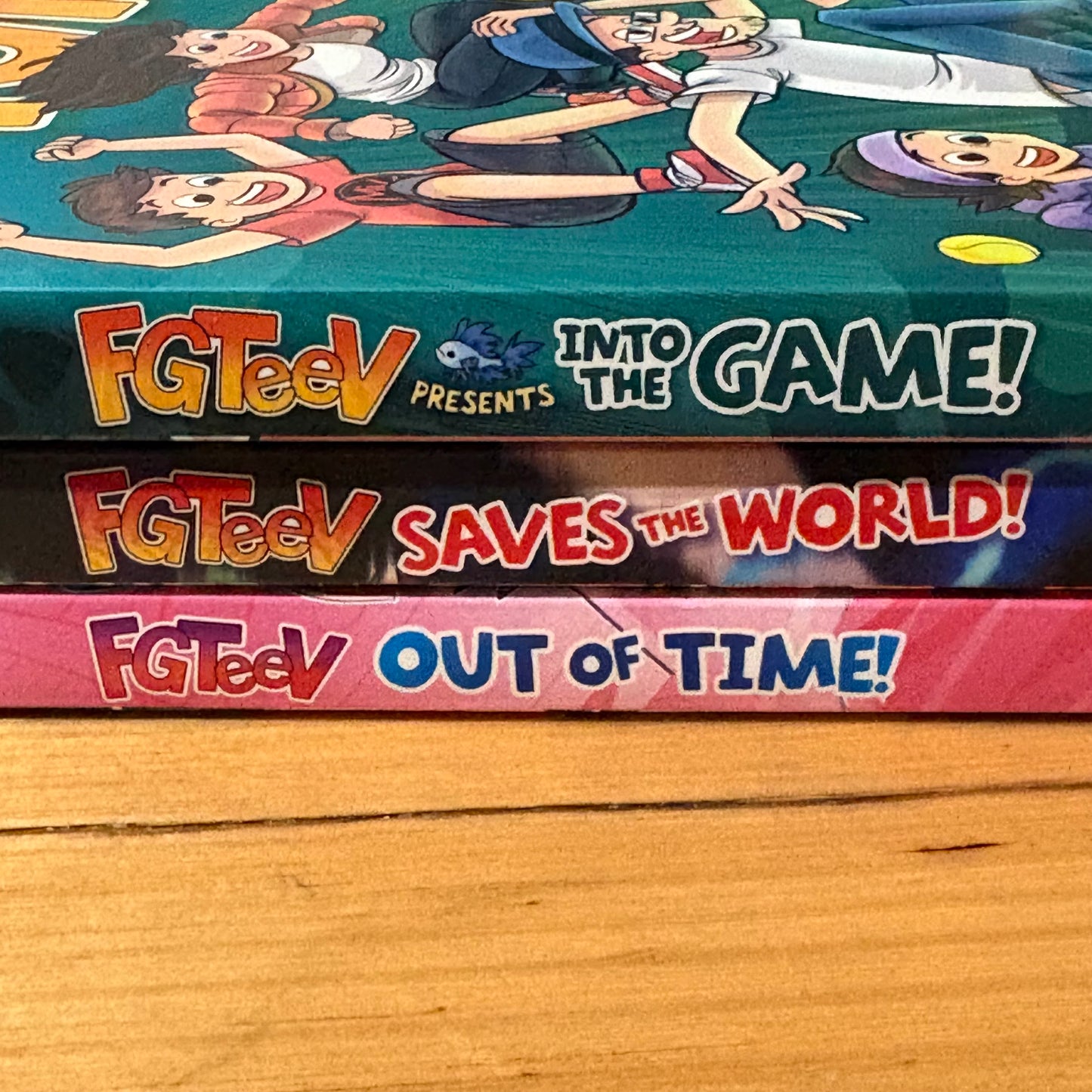 FGTeeV Out Of Time! Saves The World! Into The Game Graphic Novel Bundle