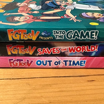 FGTeeV Out Of Time! Saves The World! Into The Game Graphic Novel Bundle
