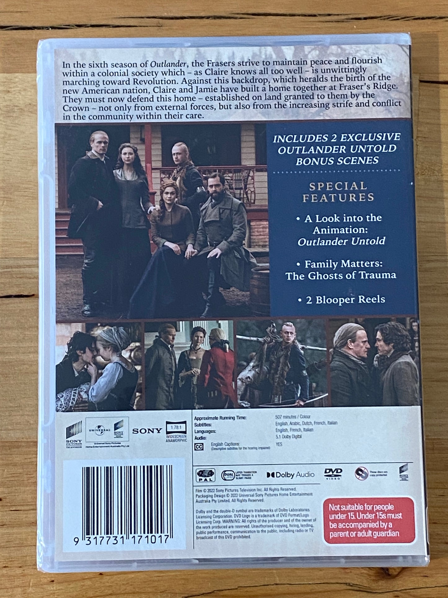 Outlander Season 6 DVD 5-Disc PAL 4 New Sealed