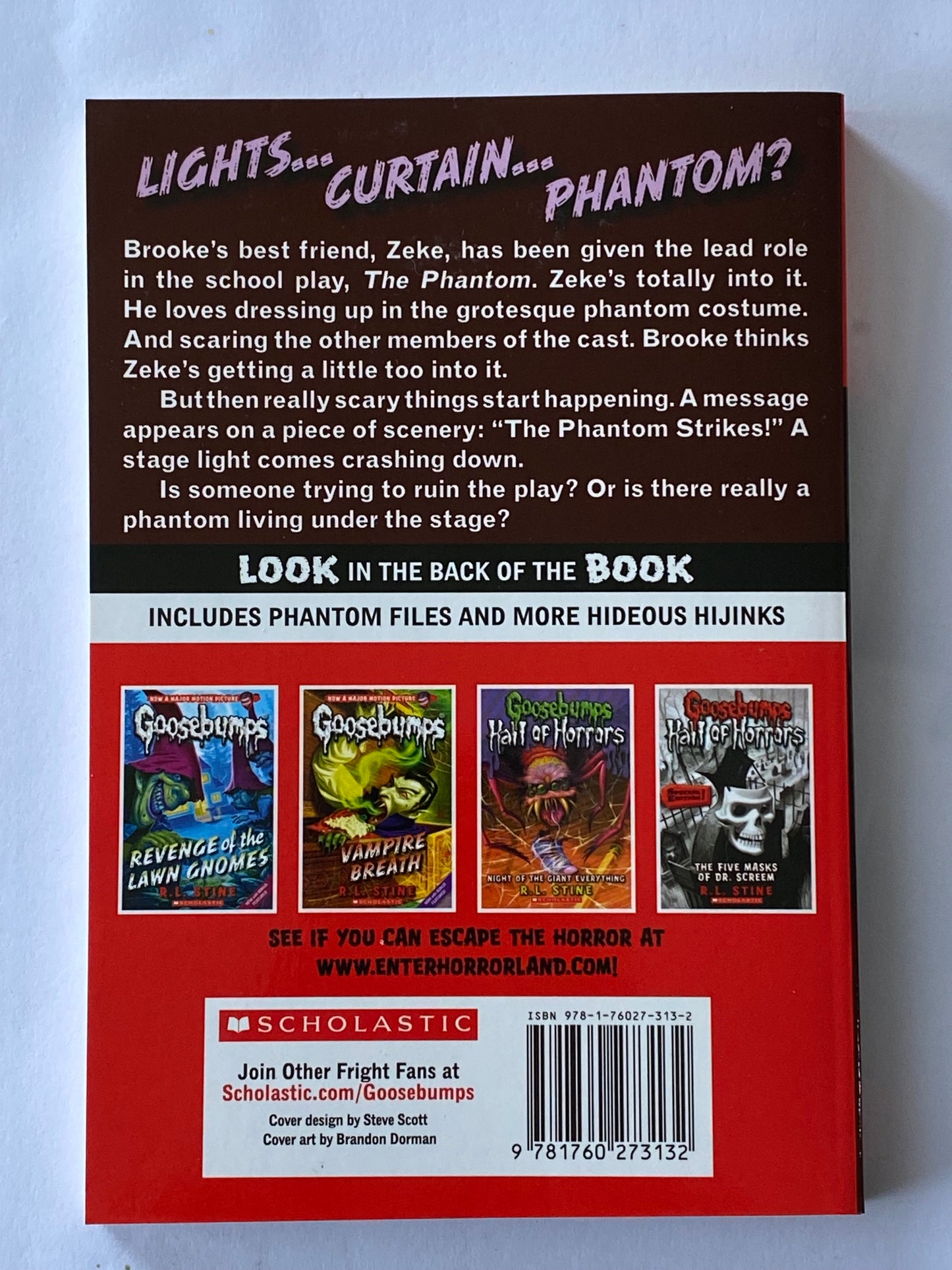 Goosebumps Phantom Of The Auditorium R.L.Stine Paperback 2015 VGC