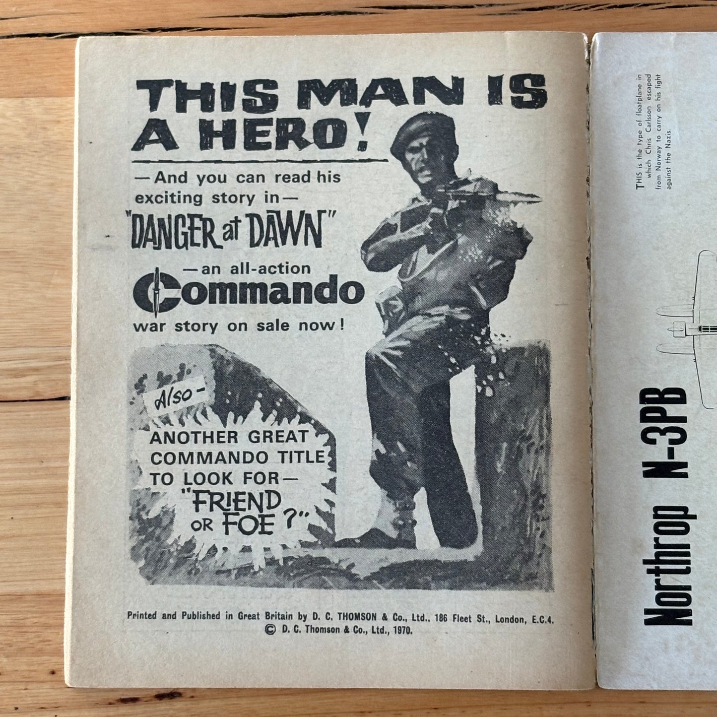 Commando War Comic #502 Sea Snatch 1970