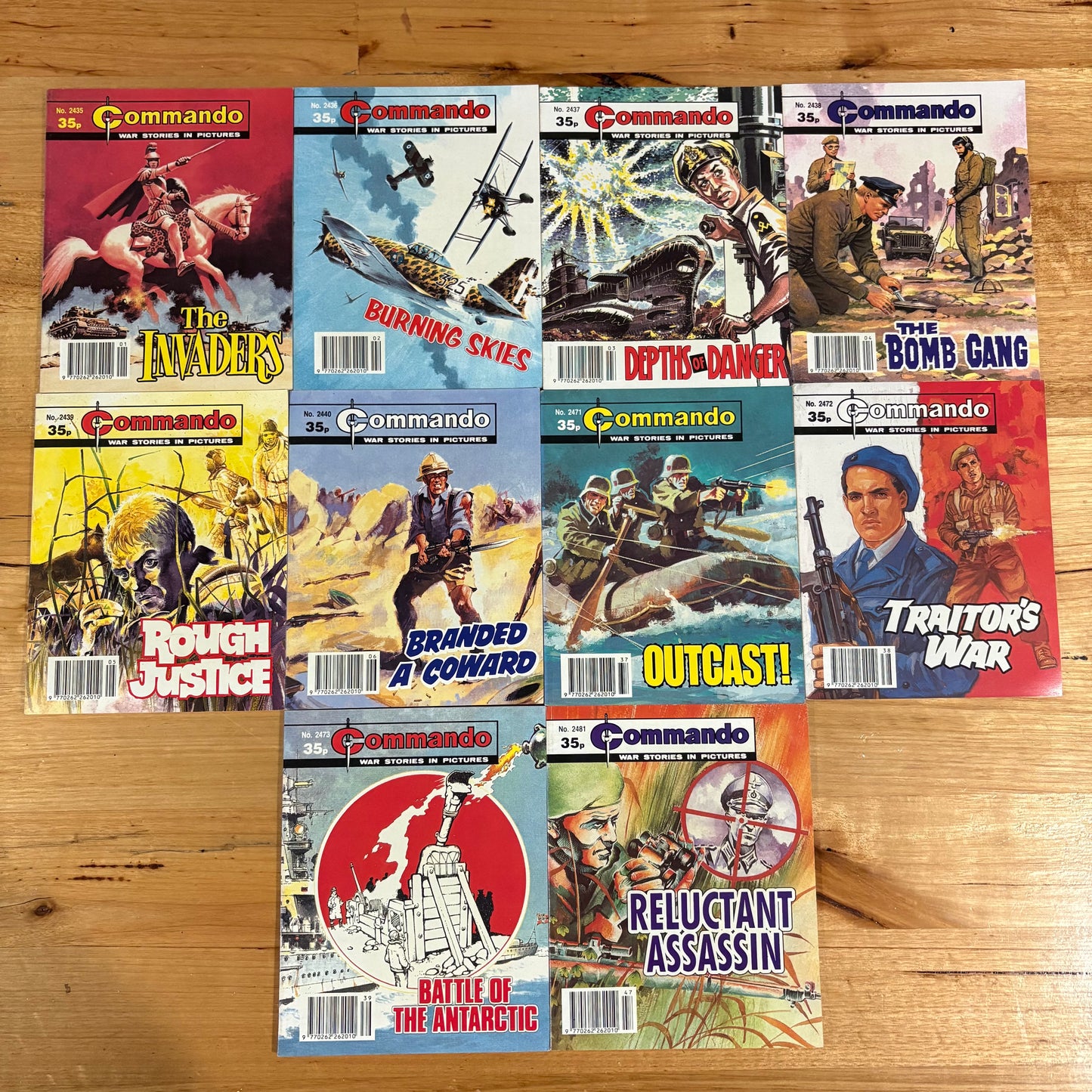 Commando War Comics x 10 Bundle Printed 1991 DC Thomson VGC 041