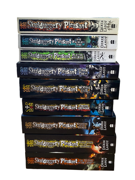 Skulduggery Pleasant by Derek Landy Books 1-9 Complete First Series Paperback