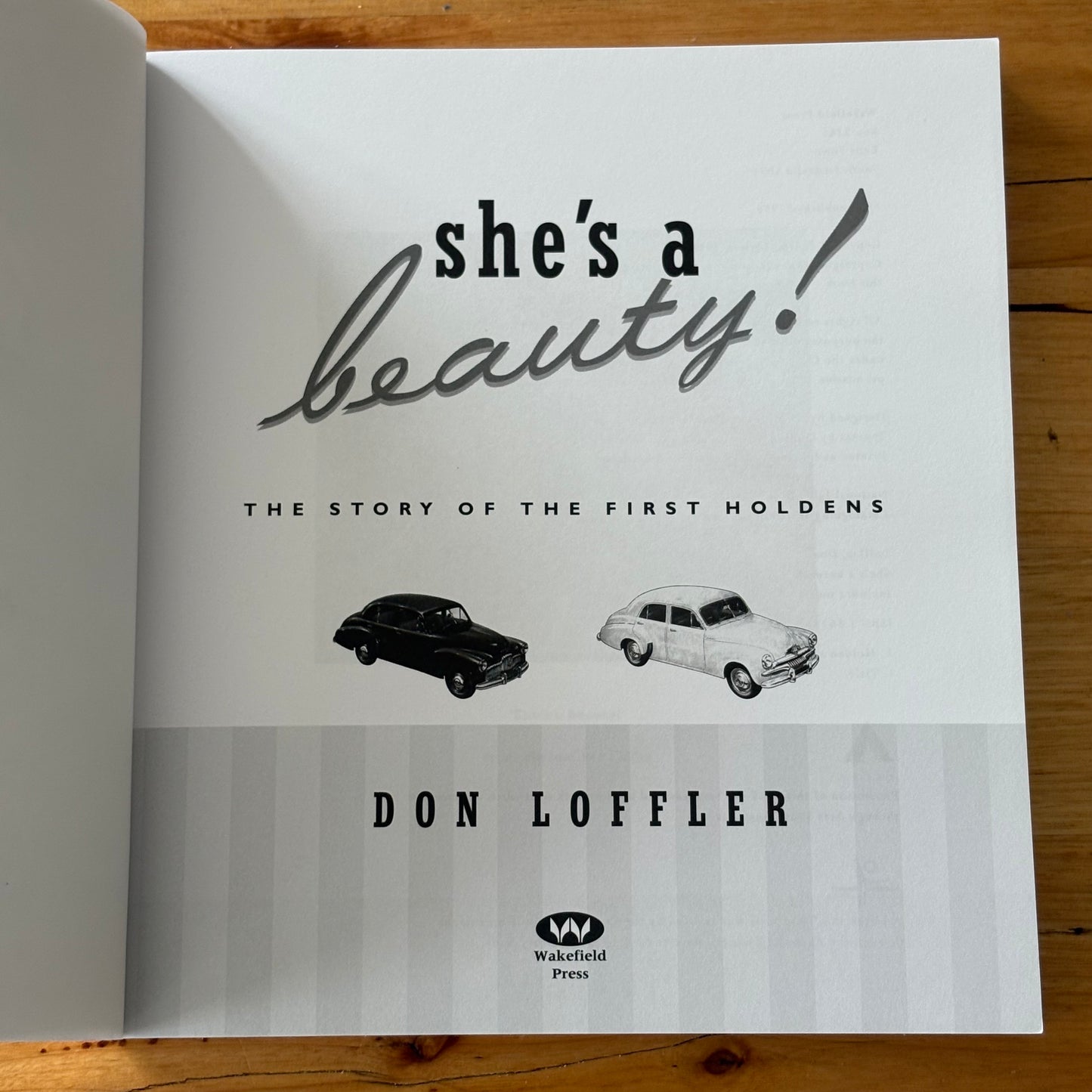 She's A Beauty The Story Of The First Holdens Paperback 1998 GD