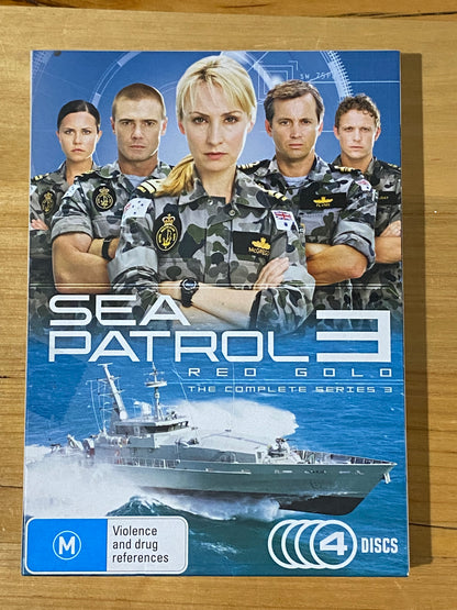 Sea Patrol Series 3 & 4 DVD Australian Naval Drama 4-Disc PAL 4 VGC