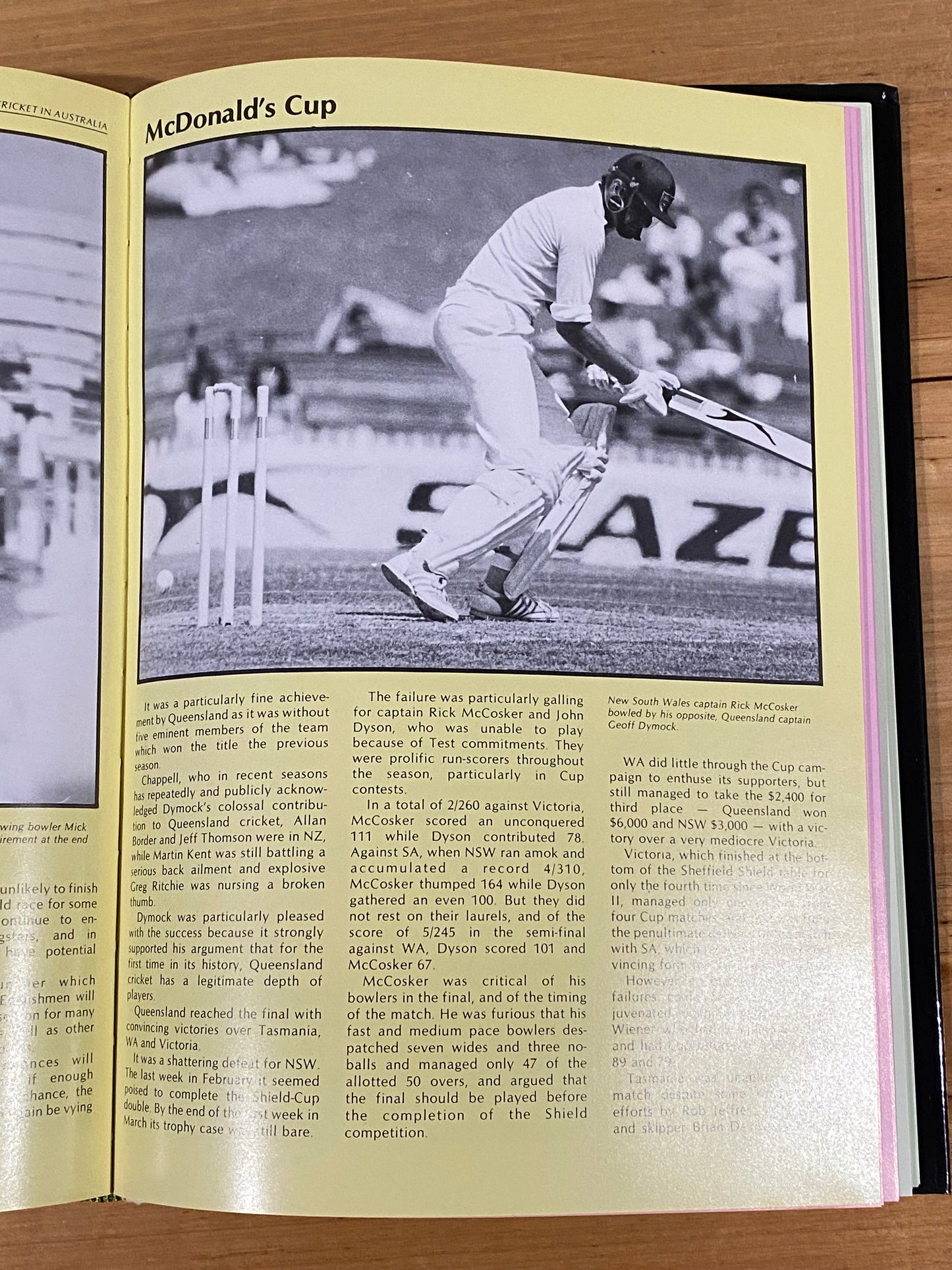 Cricket In Australia Seasons 1981/82 and 1983/84 Hardcover Books GD