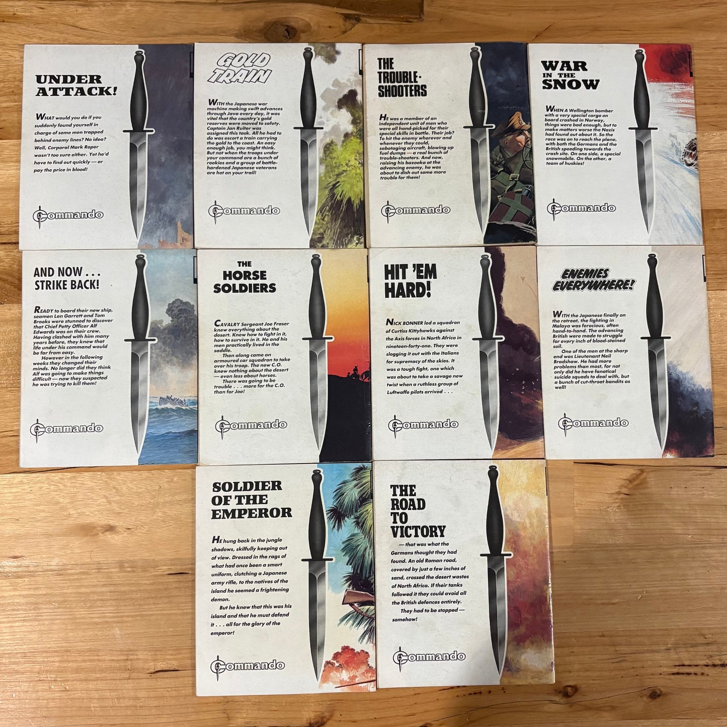 Commando War Comics x 10 Bundle All Published 1987 DC Thomson GD